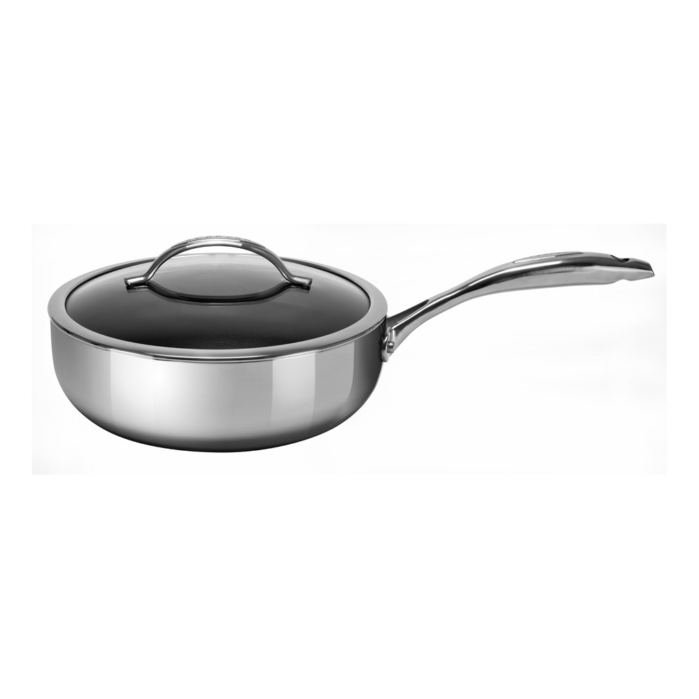 HaptIQ Deep saute pan with lid, Dia26cm, Metallic-2