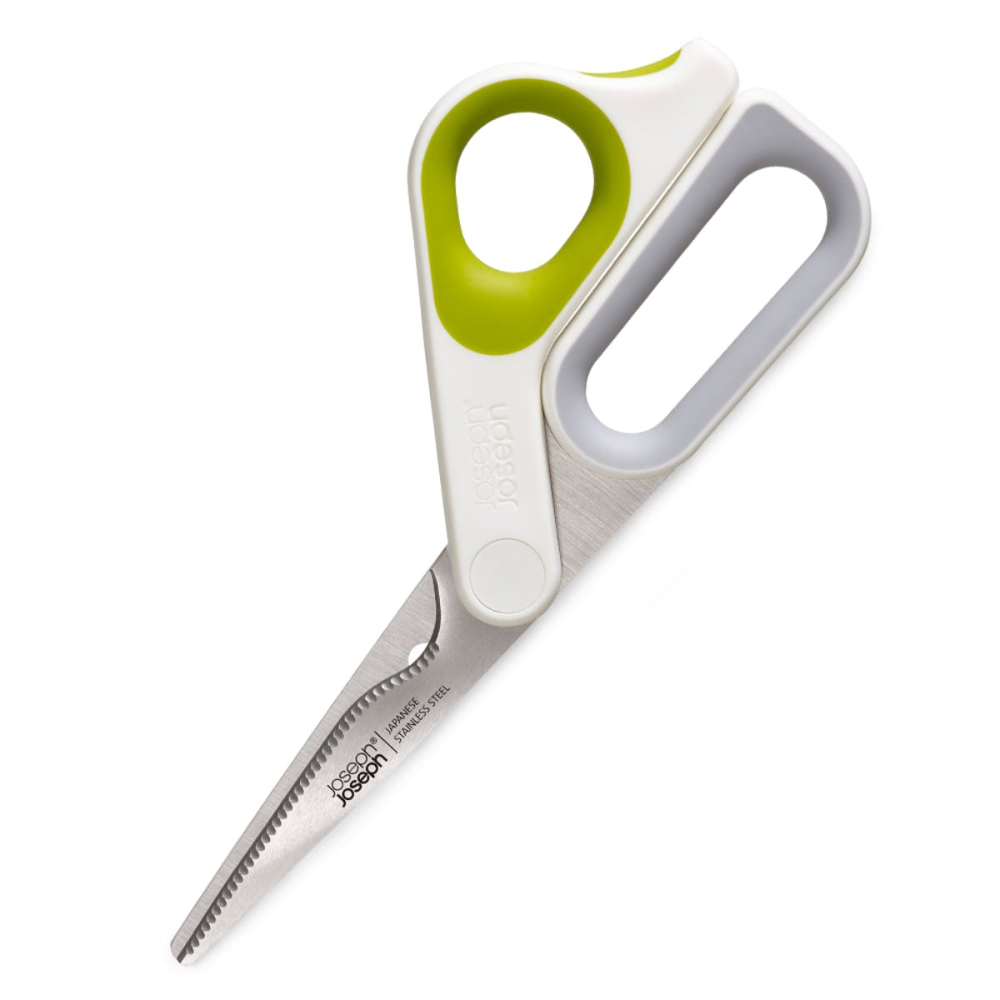 PowerGrip Kitchen scissors, White/Green-2