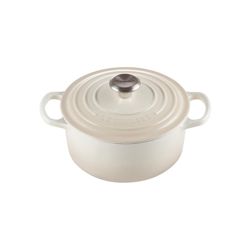 Signature Cast Iron Round casserole, 22cm - 3.3 litre, Meringue-0