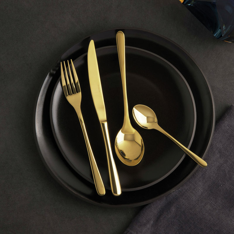 Taste 24 Piece Cutlery Set, Gold-1