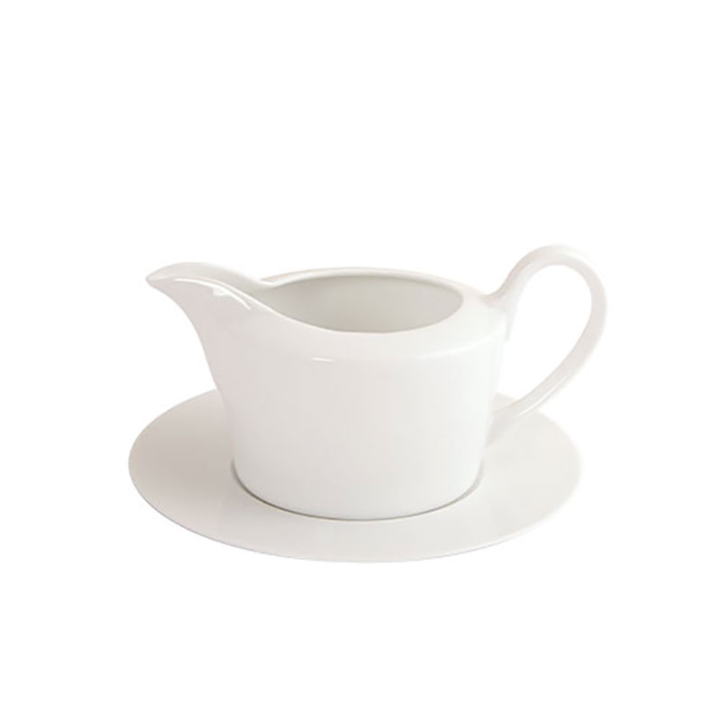 Sauceboat & Stand, Artic White, Straight, 11.5cm-0