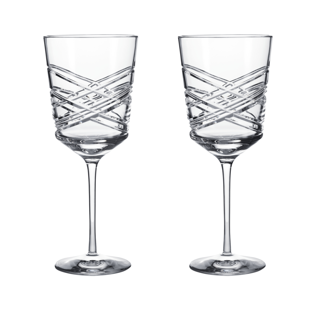 Aran Set of 2 Red Wine Glasses, 475ml, Clear-0