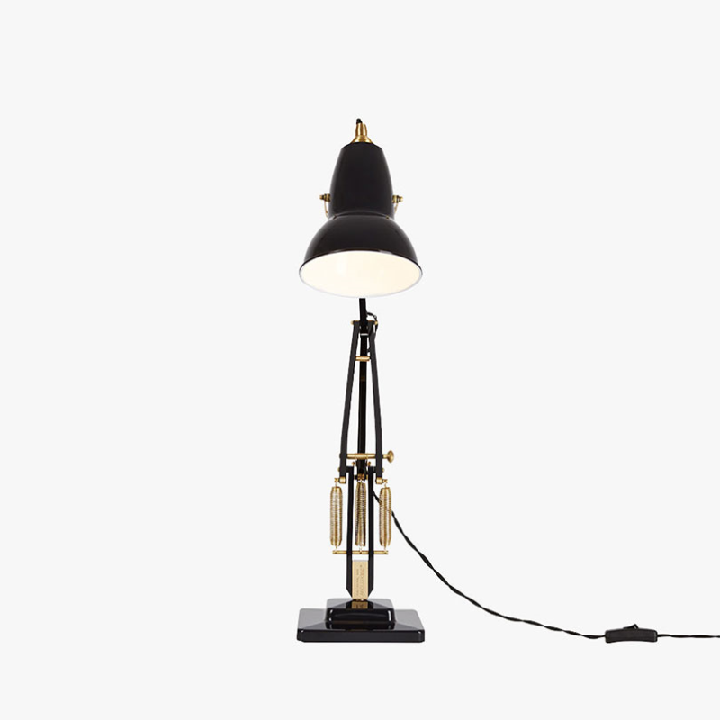 Original 1227 Brass Desk Lamp, Jet Black-3