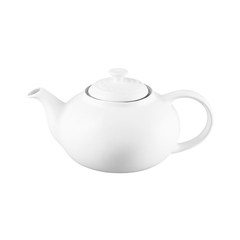 Stoneware Classic Teapot, 1.3L, White-0