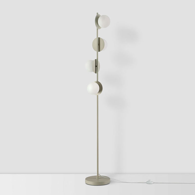 Disk Opal Floor Lamp, H167cm, Sand-2