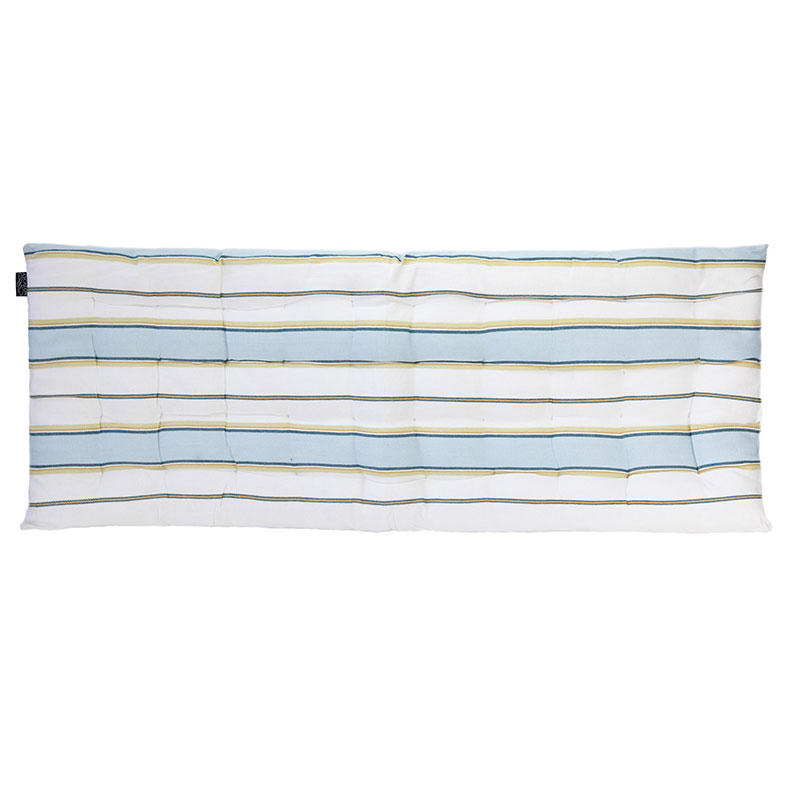 Buff Bench Seat Pad, 110 x 45cm, Olive & Blue-0