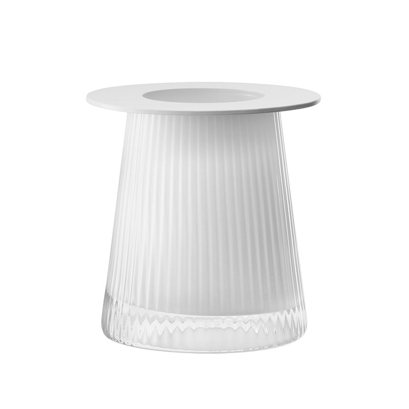 Beacon Candle Holder, H14cm, Chalk White-0