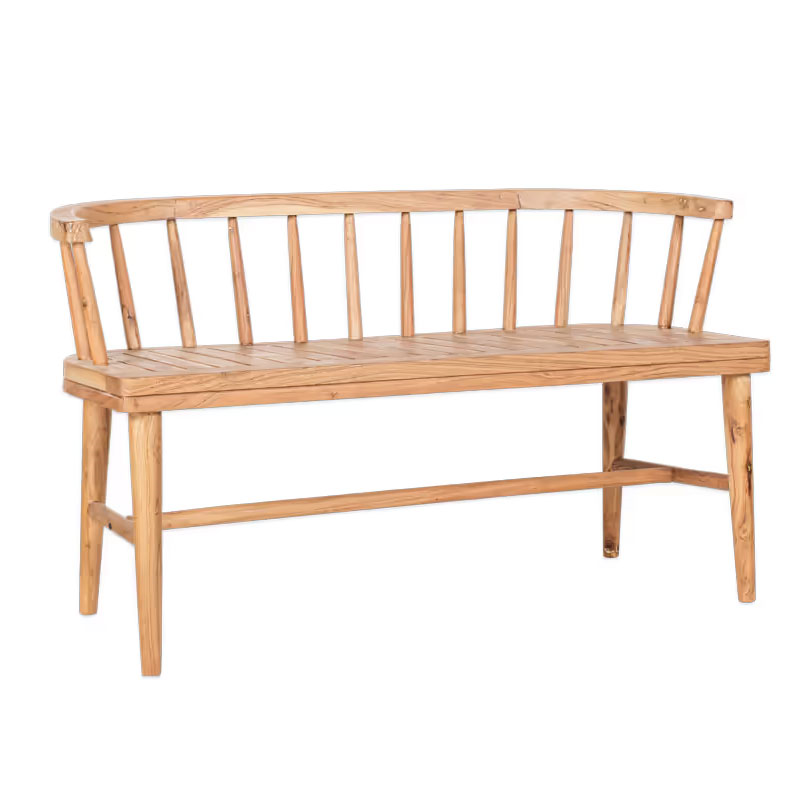 Tipu Acacia Wood Bench, Natural-1