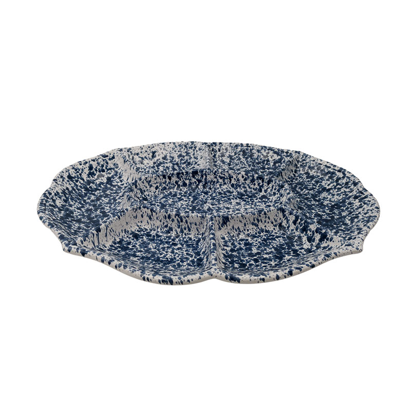 Splatter Serving Platter, 45cm, Blue-2