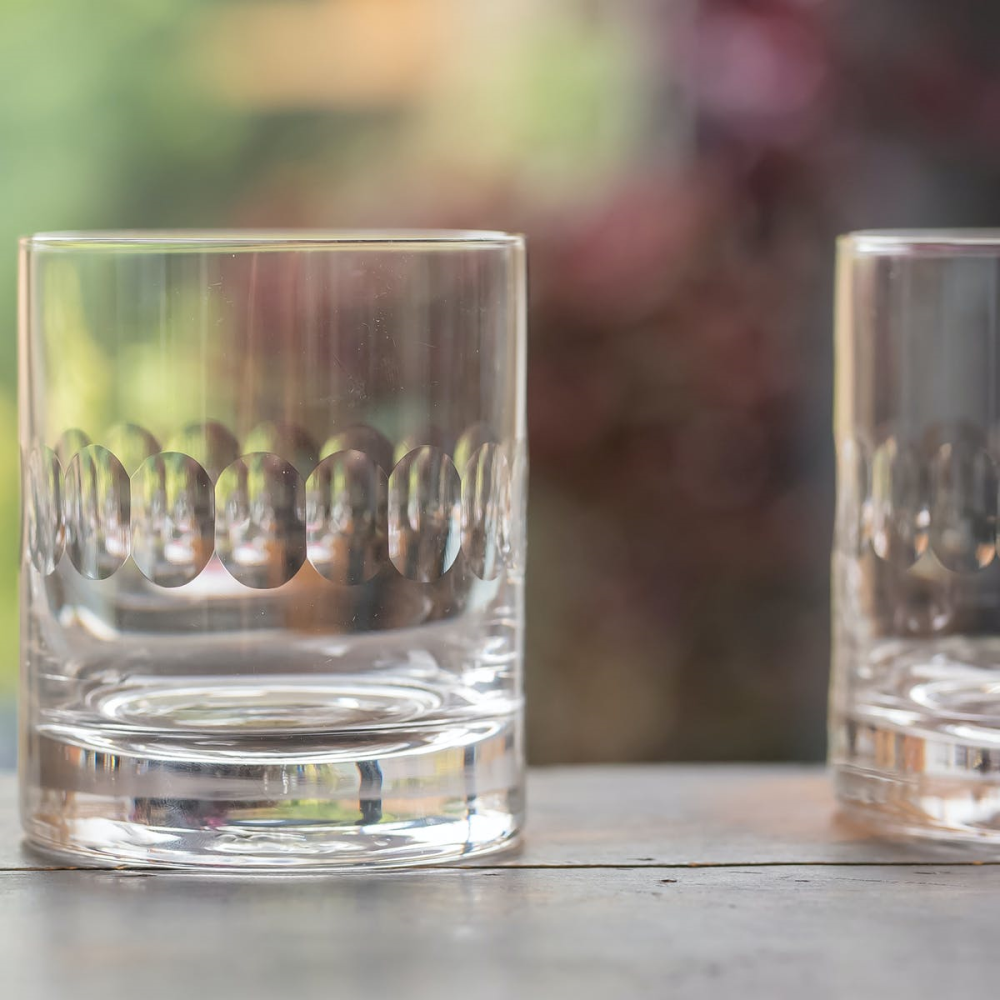 Lens Pair of whisky glasses, 300ml, Crystal-1