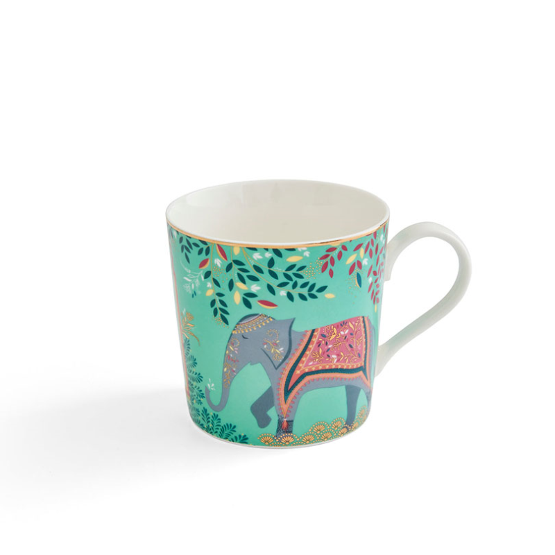 India Mug, 340ml, Light Jade-1