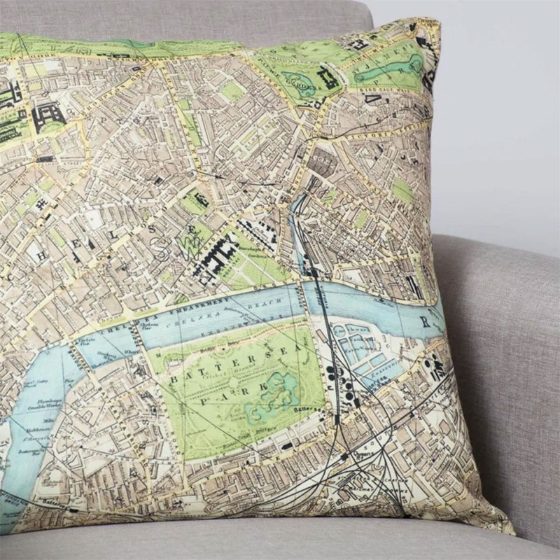 Personalised Map Cushion Voucher, 56 x 56cm-4