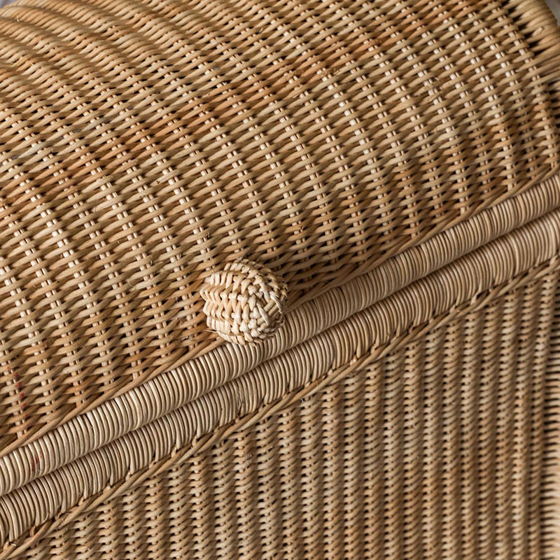 Chest Rattan Laundry Basket, H70cm, Natural-4