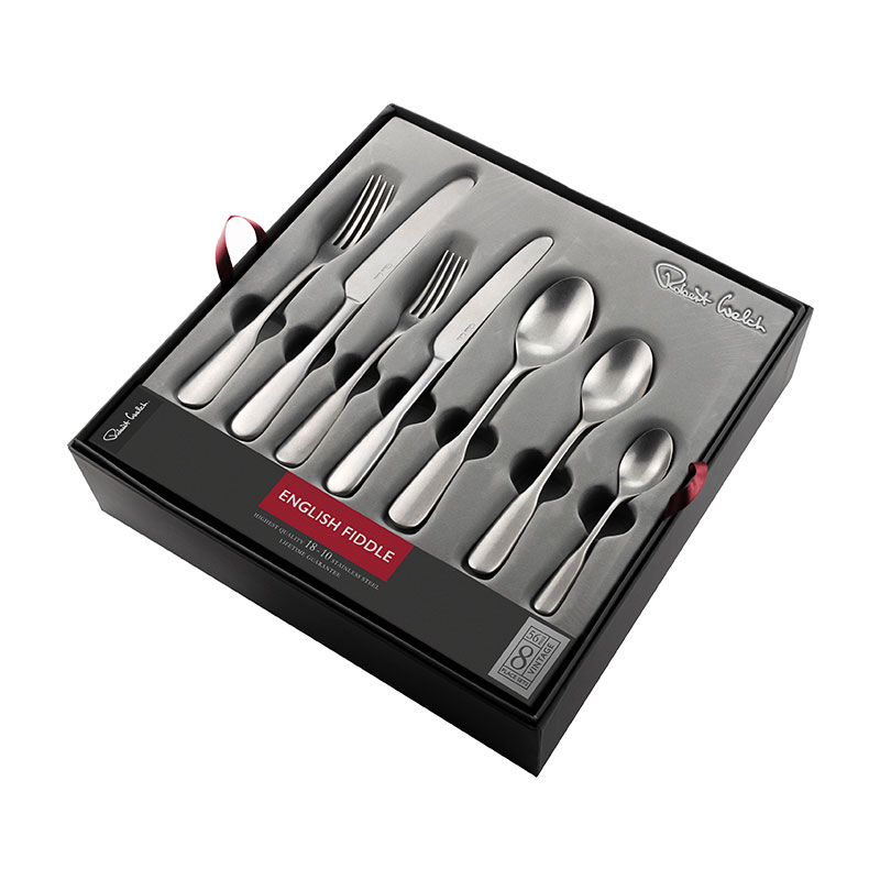 Fiddle Vintage 56 Piece Cutlery Set, Stainless Steel-1