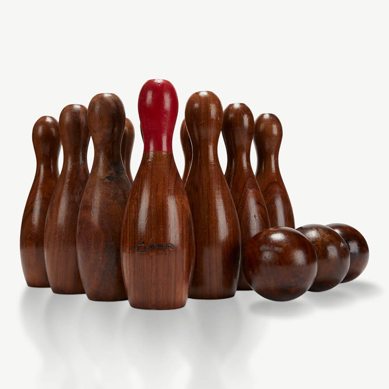 Rosewood Skittle Ball Set-1