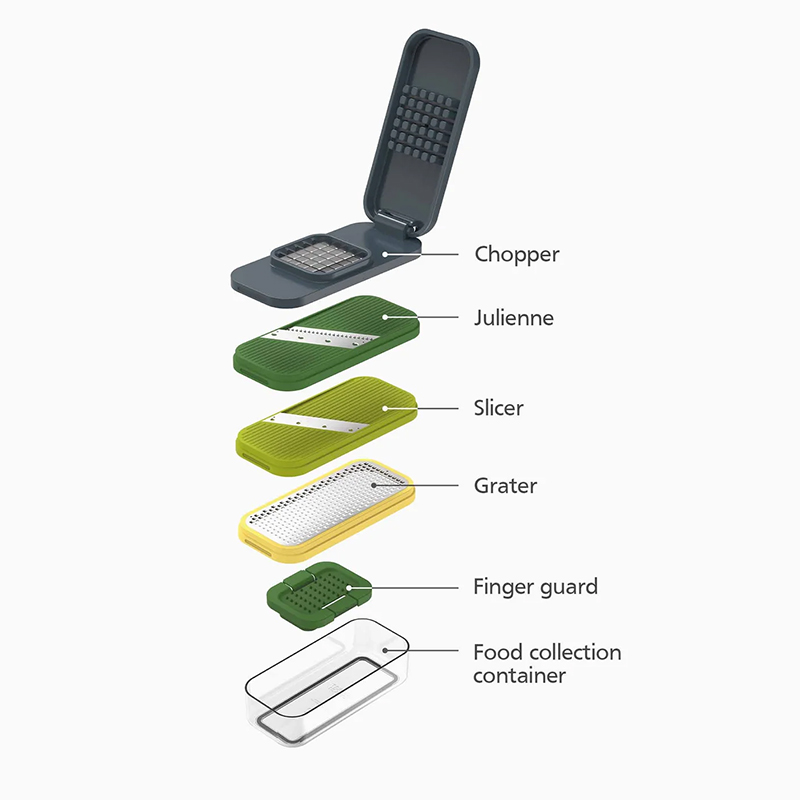 Multi Prep 4 Piece Grater & Slicer, Multi-4