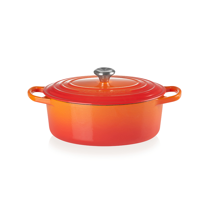 Signature Cast Iron Oval casserole, 27cm - 4 litre, Volcanic-3