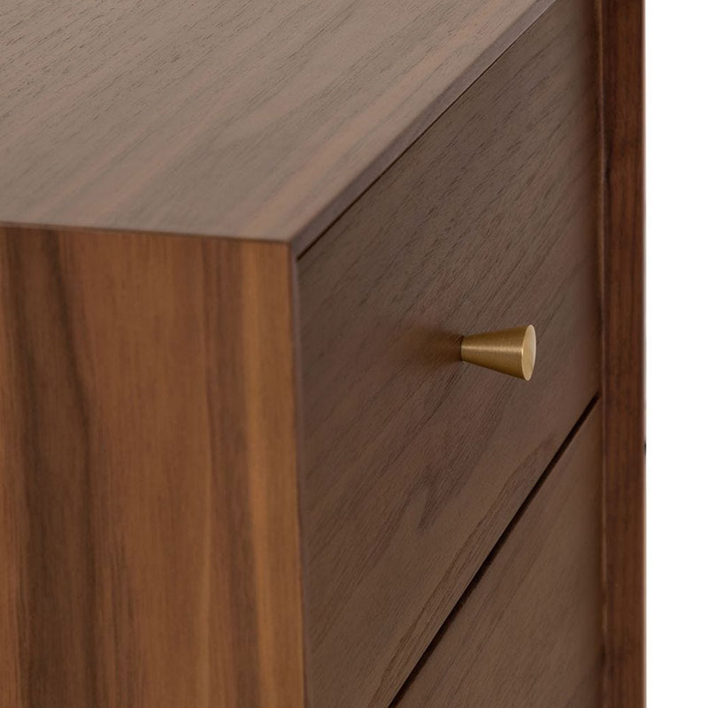 Artie Bedside Table, H56cm, Walnut-3