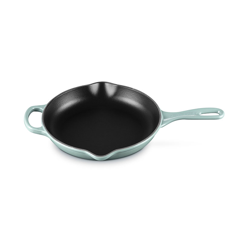 Cast Iron Round Skillet, 23cm, Sea Salt-0