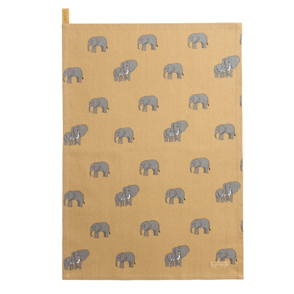 Elephant Tea towel, 45 x 65cm-0