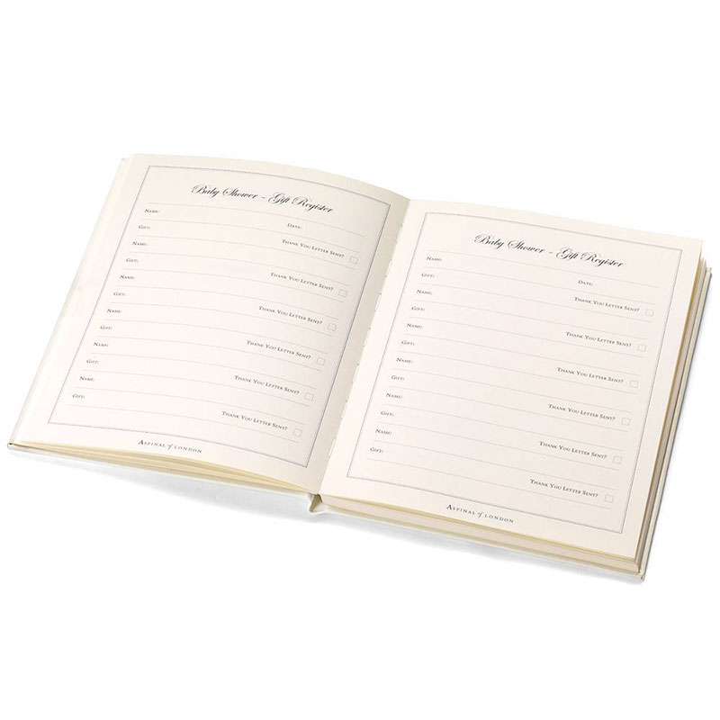 Deluxe Baby Record Book, H26.5 x W21.5cm, Ivory-5