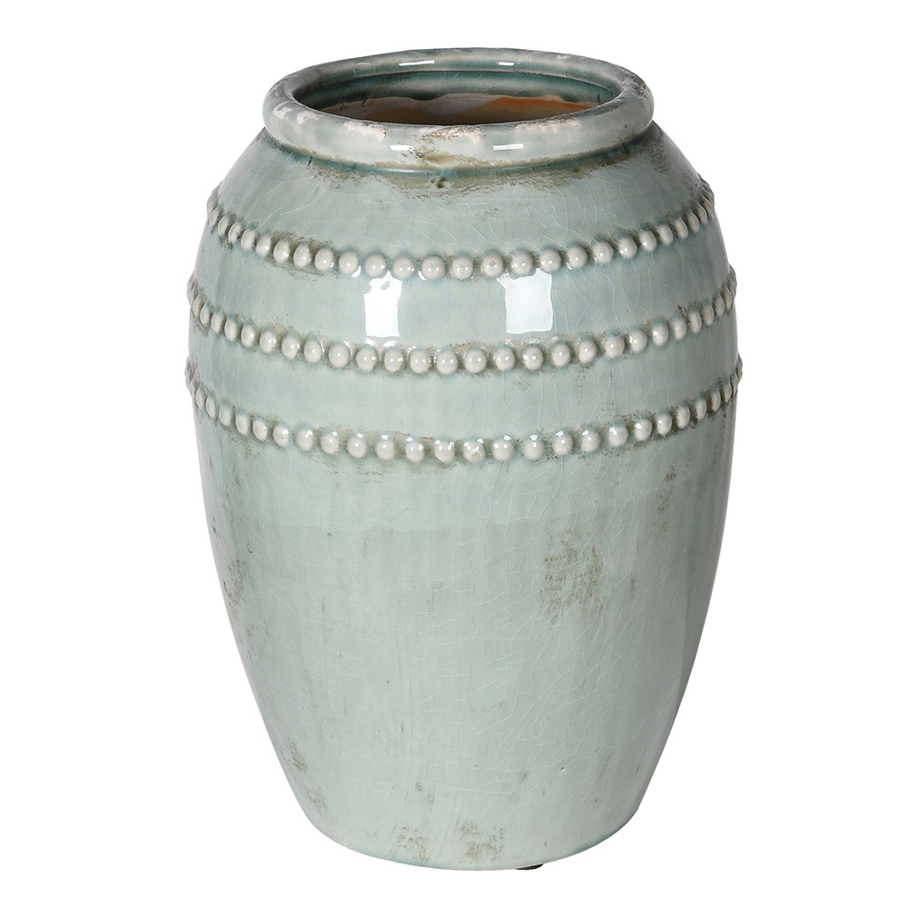 Bobble Vase, H31cm, Celadon-0