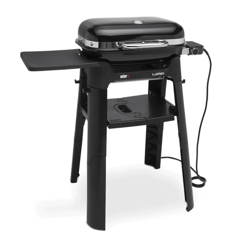 Lumin Compact BBQ with Stand, H91cm, Black-0