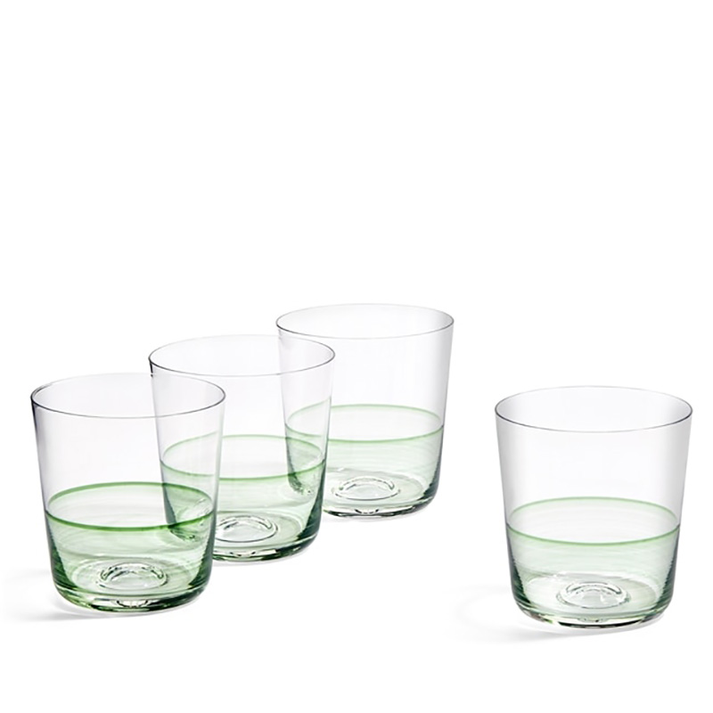 1815 Glass Set of 4 Tumblers, 350ml, Green-0