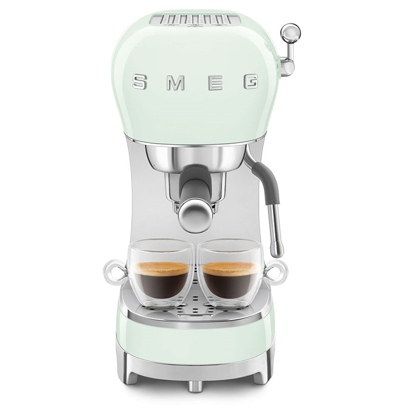 50's Style Espresso Coffee Machine, Pastel Green-2