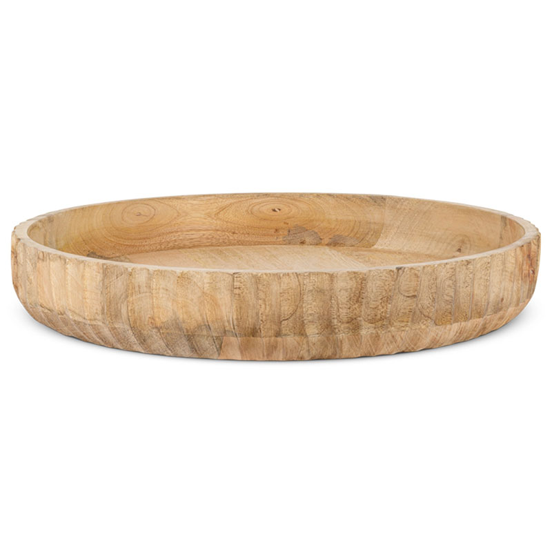 Gavivi Mango Wood Bowl, D35cm, Natural-1