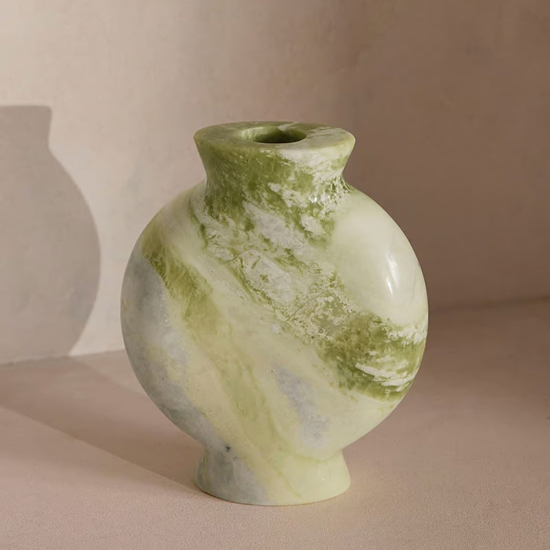 Sesso Vase, H18cm, Green-1