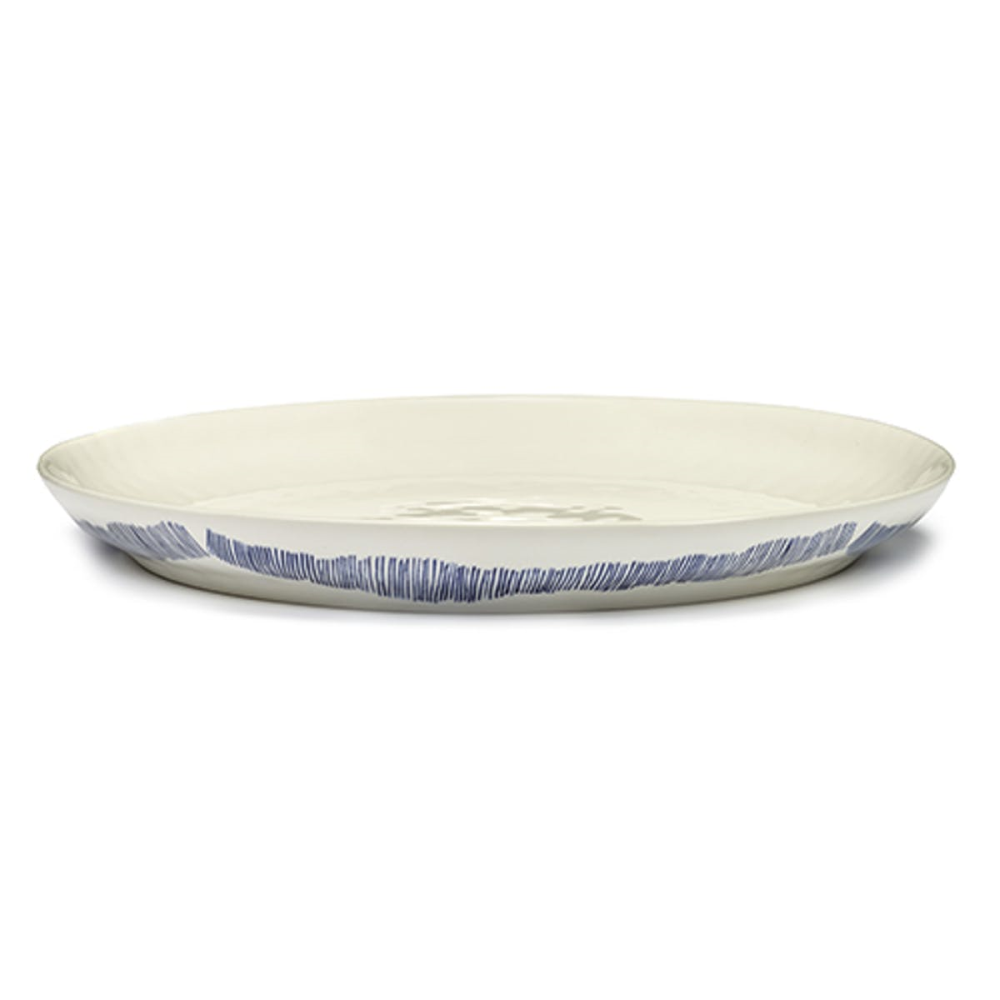 Ottolenghi, Medium Serving Platter, White and Blue, White-0