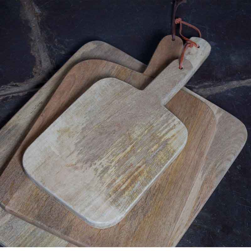 Niju Chopping Board, L38 x W20cm, Mango Wood-0