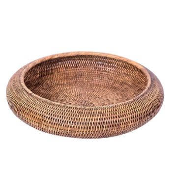 Bowl, Inya, Rattan, Brown, 42cm-0