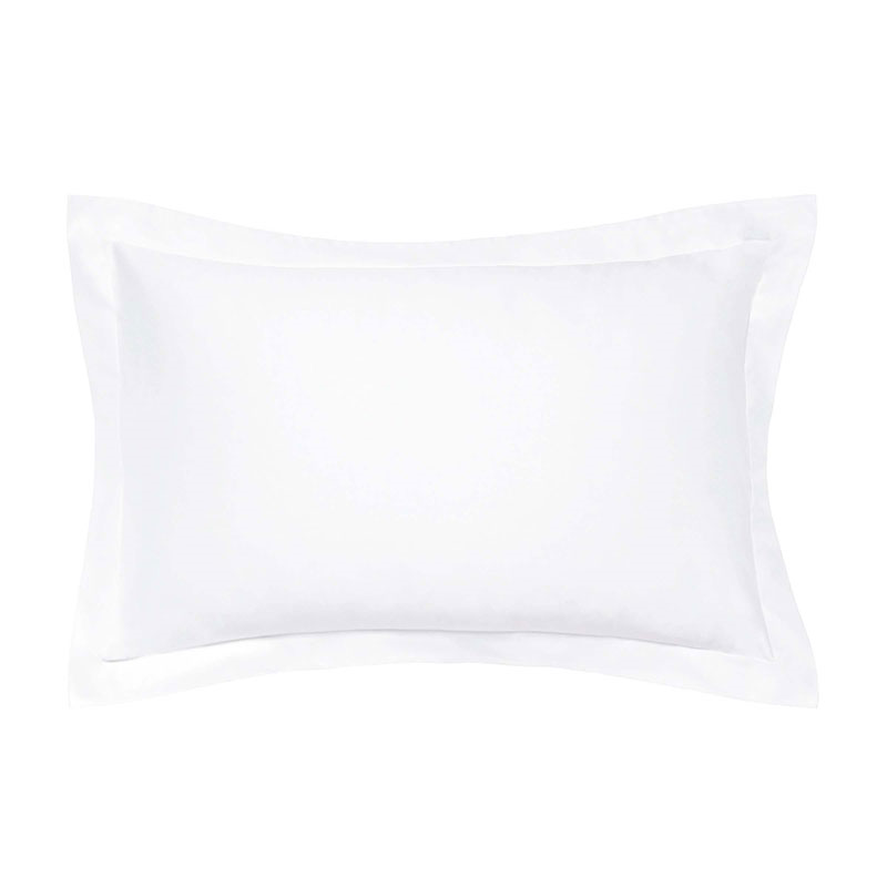 Bob Plain Dye Oxford Pillowcase, White-0