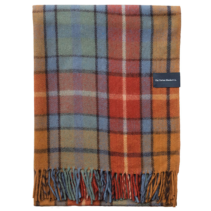 Recycled Wool Blanket, 145 x 190cm, Buchanan Antique Tartan-1