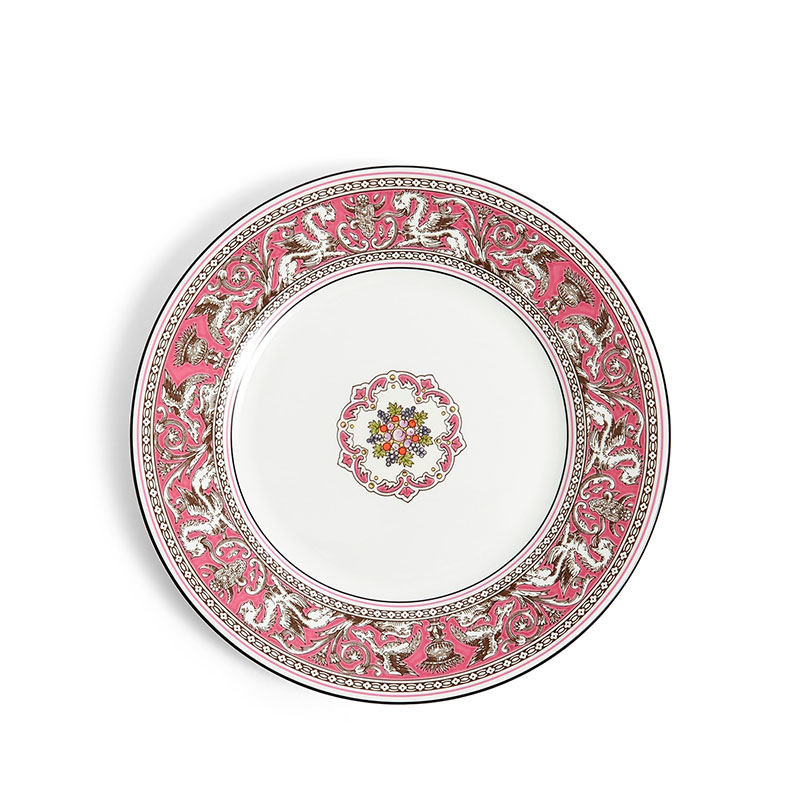 Florentine Plate, D20.6cm, Fuchsia-2