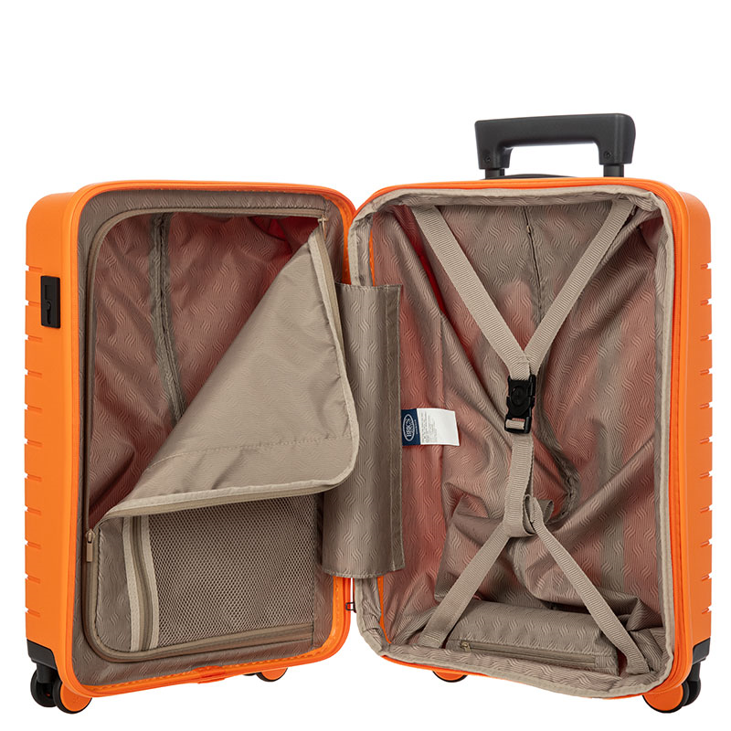 Ulisse Expandable Carry-on Suitcase, H55cm x L37 x W23cm, Orange-7