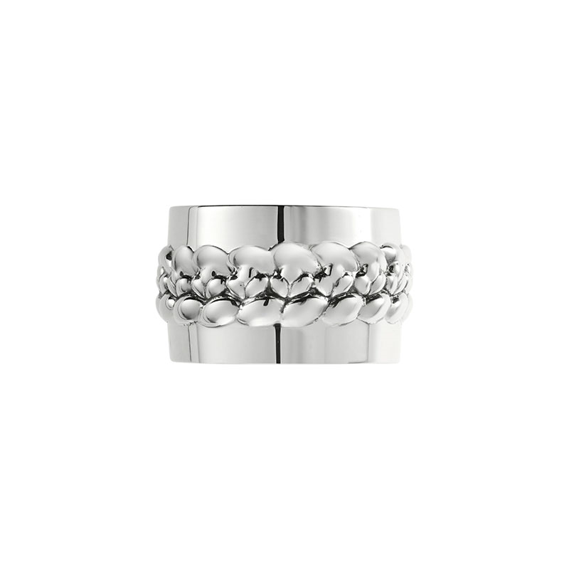 Babylone Napkin Ring, D4cm, Silver-0