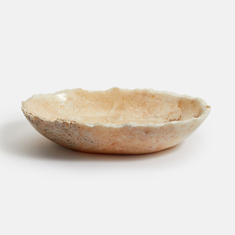 Liston Onyx Bowl, H10 x W30 x D5.5cm, Cream-0