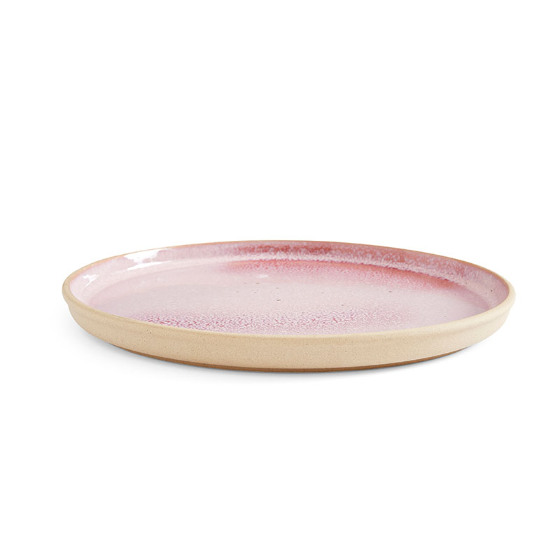 Minerals Set of 4 Dinner Plates, D26.5cm, Rose Quartz-5