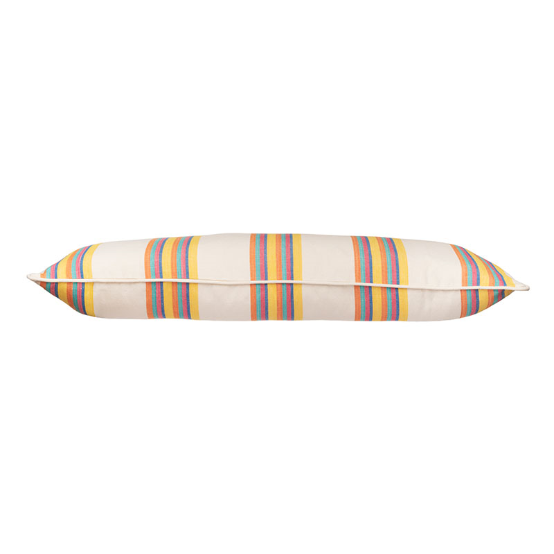 Pinata Stripe Large Lumbar Cushion, 95 x 35cm, Multi Coloured-1