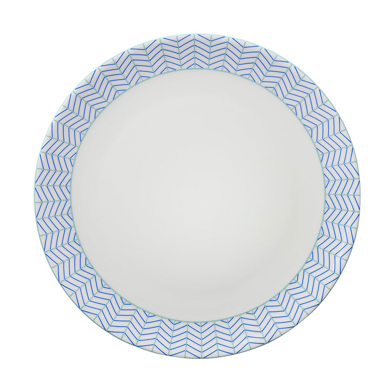 Ebb Tea Plate, D24cm, Blue & Turquoise-0