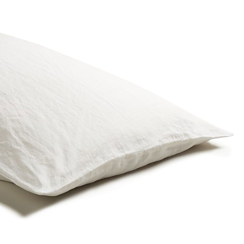 Pair of Super King Pillowcases, 50 x 90cm, White-0