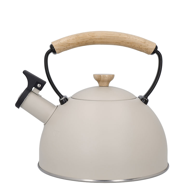 Whistling Kettle Wood Handle, 2.5L, Latte-0