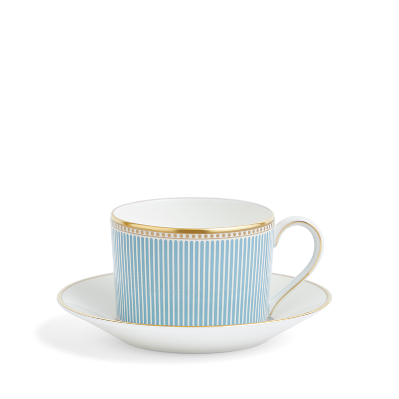 Helia Teacup and Saucer, 175ml, Mint Green-0