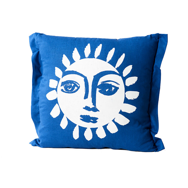 Sunne Cushion, 55 x 55cm, Azure-0