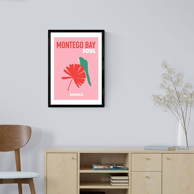 Mother & Sun Studio Montego Bay Soul Print, Pink-1