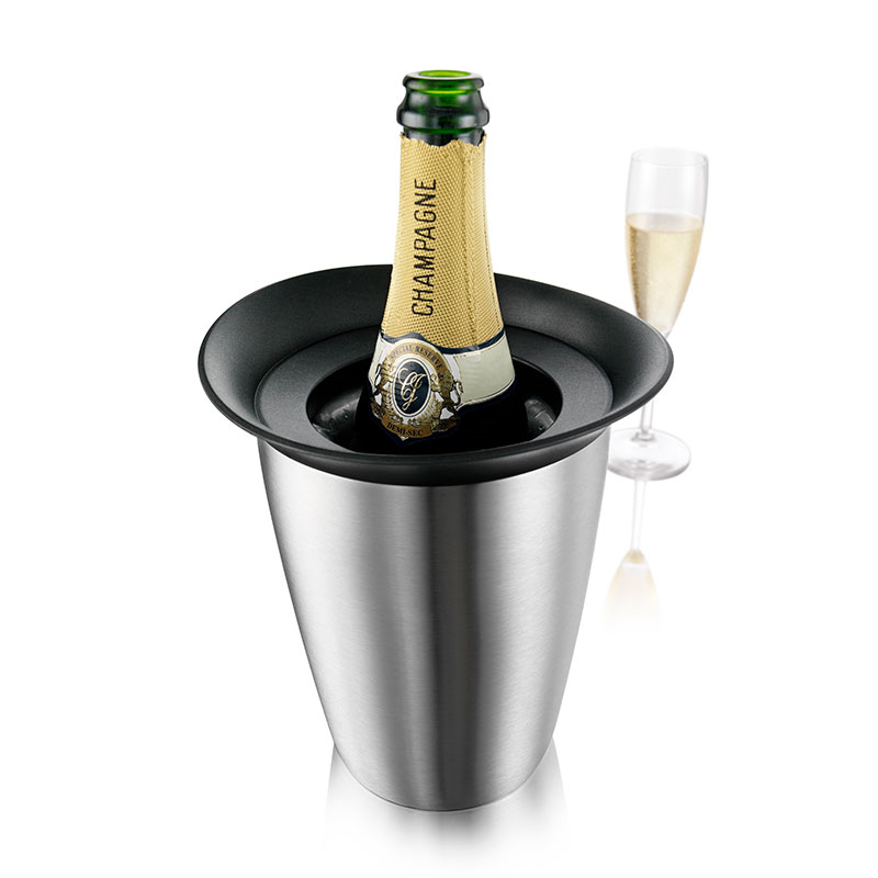 Active Champagne Cooler Elegant, Stainless Steel-6