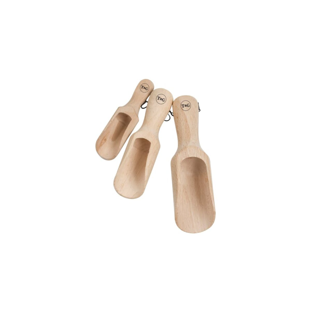 Set of 3 scoops, Certified Beech-2